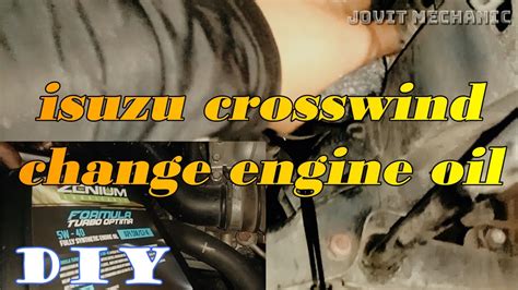 How many liters of Engine oil needed for the Isuzu Crosswind.